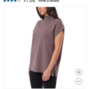 Cyrus Ladies' Sleeveless Tunic Sweater size small color iced coffee